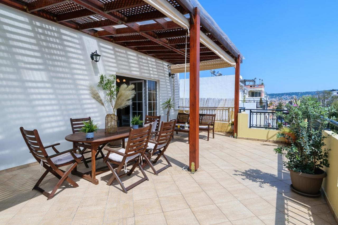 Central Penthouse In Quiet Neighborhood Near Sandy Beach Χανιά Εξωτερικό φωτογραφία